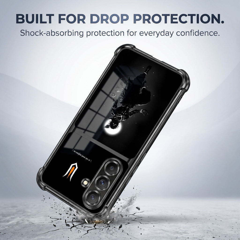 Samsung Galaxy A56 5G Vasudev Spiritual Shadow Dual-Tone Transparent Black Airbags Case