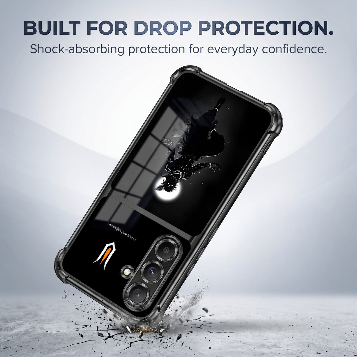 Samsung Galaxy A56 5G Vasudev Spiritual Shadow Dual-Tone Transparent Black Airbags Case