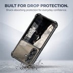 Samsung Galaxy A36 5G Divine Justice Dual-Tone Transparent Black Airbags Case