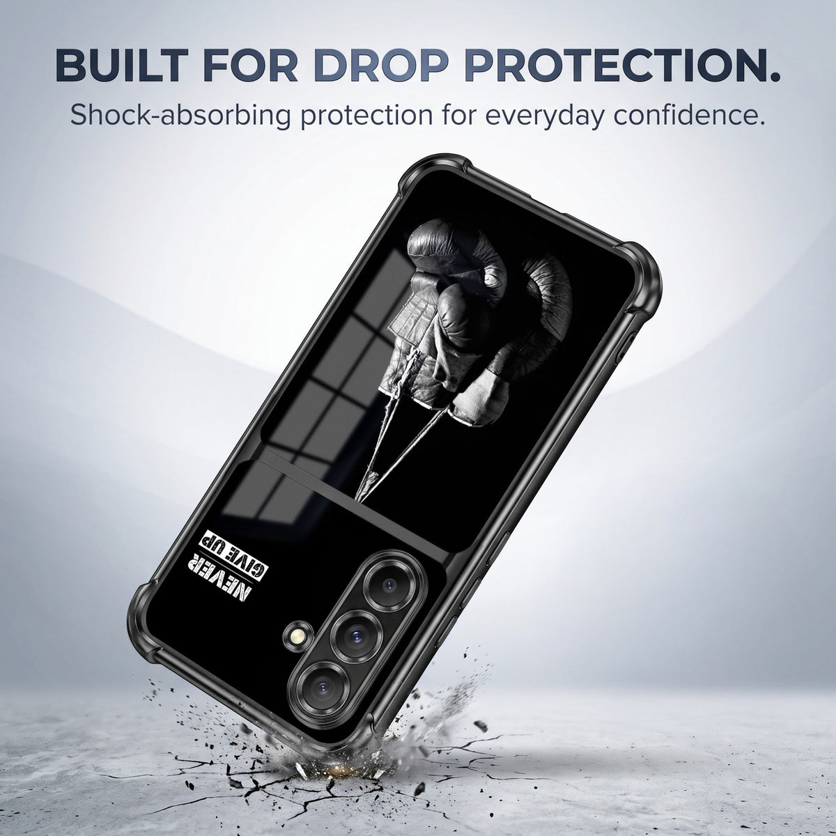 Samsung Galaxy A56 5G Boxing Edition Dual-Tone Transparent Black Airbags Case