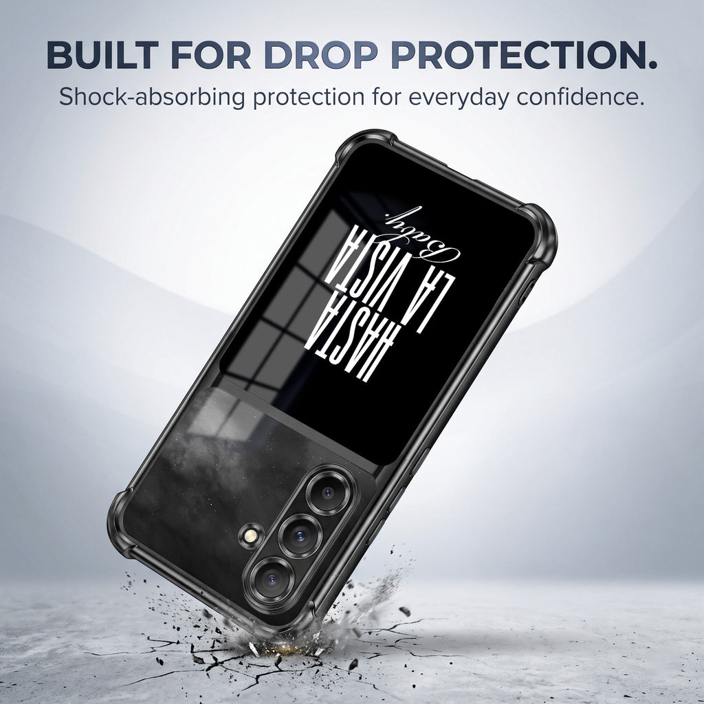 Samsung Galaxy A36 5G Hasta La Vista Dual-Tone Transparent Black Airbags Case