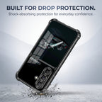 Samsung Galaxy A36 5G F1 Turbo Dual-Tone Transparent Black Airbags Case