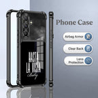 Samsung Galaxy A56 5G Hasta La Vista Dual-Tone Transparent Black Airbags Case