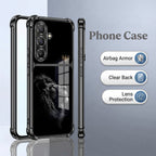 Samsung Galaxy A36 5G King’s Aura Dual-Tone Transparent Black Airbags Case