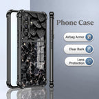 Samsung Galaxy A36 5G Noir Butterfly Dual-Tone Transparent Black Airbags Case