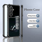 Samsung Galaxy A36 5G F1 Turbo Dual-Tone Transparent Black Airbags Case