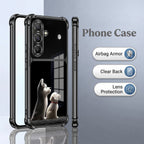 Samsung Galaxy A56 5G Dreamy Puppy Dual-Tone Transparent Black Airbags Case