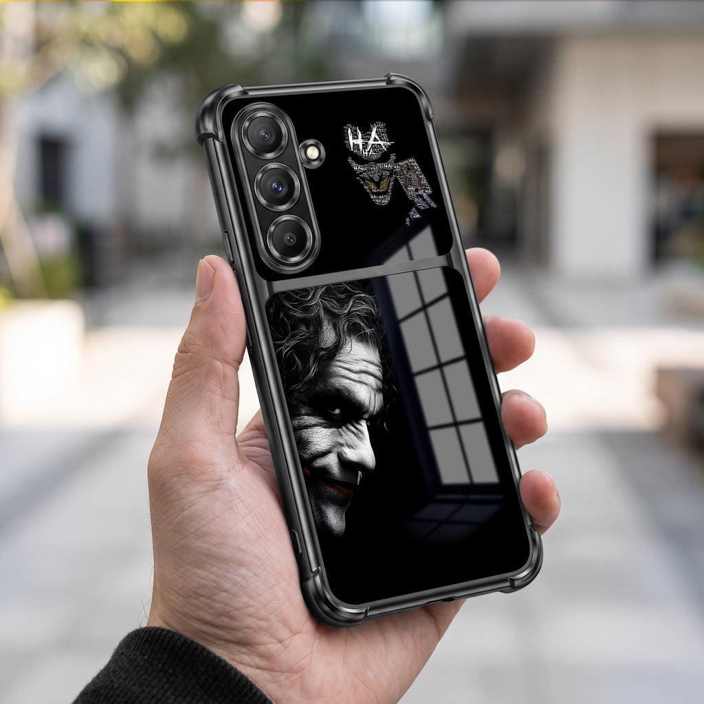 Samsung Galaxy A36 5G Joker Smile Dual-Tone Transparent Black Airbags Case
