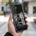 Samsung Galaxy A56 5G Focus Mode Dual-Tone Transparent Black Airbags Case