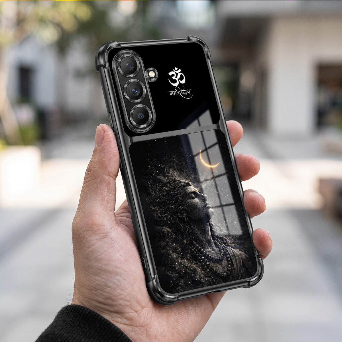Samsung Galaxy A36 5G Eternal Shiva Dual-Tone Transparent Black Airbags Case