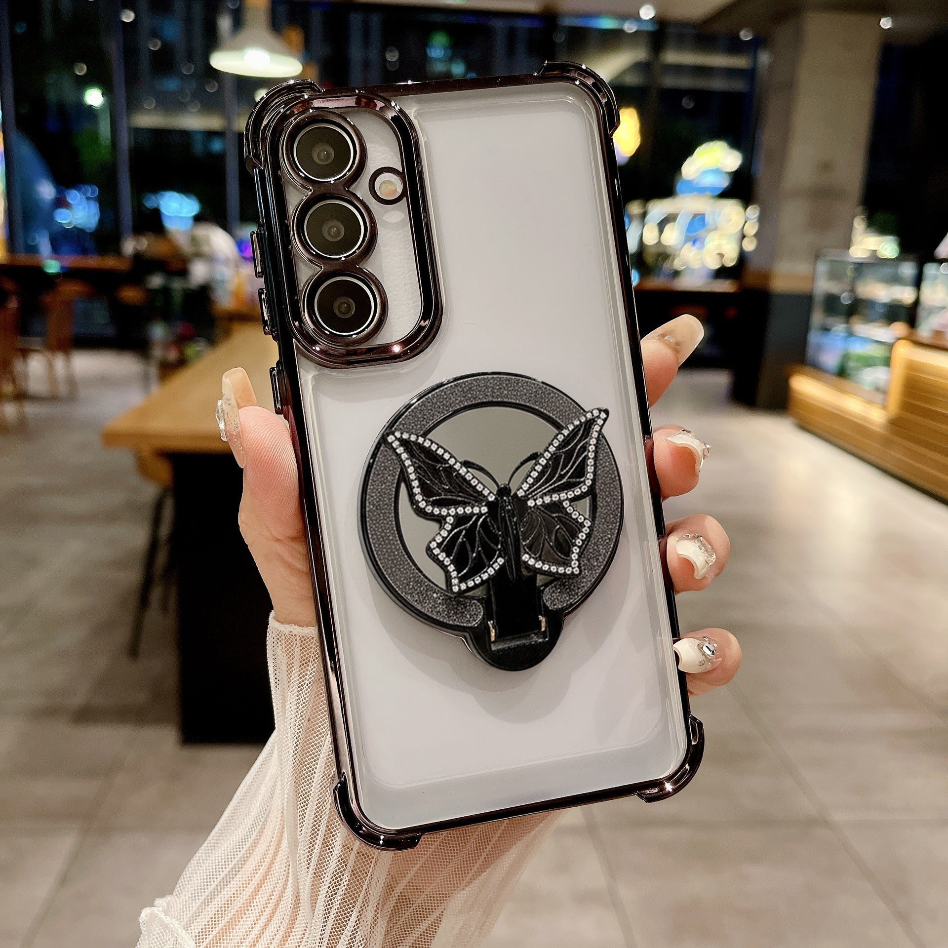 Samsung Galaxy A56 5G Premium Butterfly Stand Airbags Case