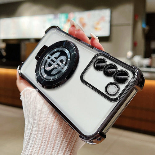 Vivo Y200 5G Four Corner Airbags 100% Original Astro Money Magnet Rotating Dollar Case