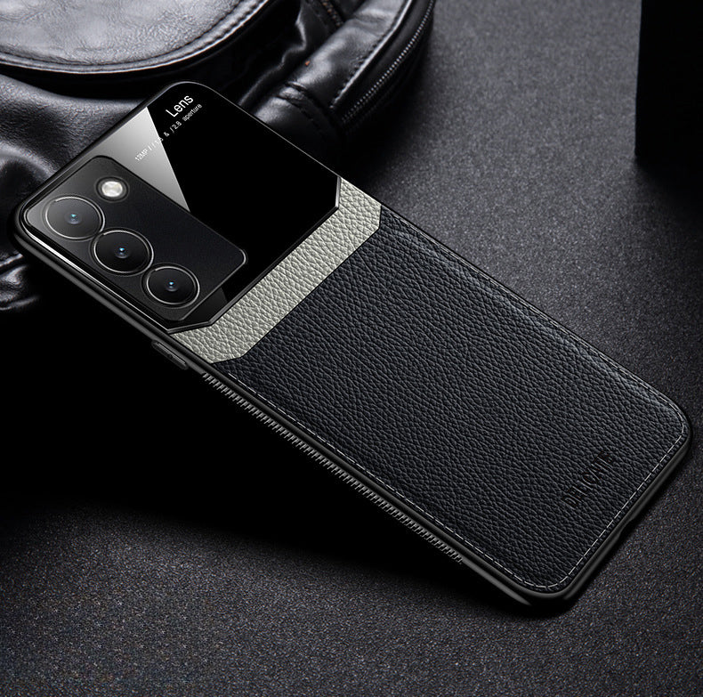 Vivo Y200e 5G Premium Leather Lens Protective Case