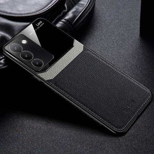 Vivo Y200e 5G Premium Leather Lens Protective Case