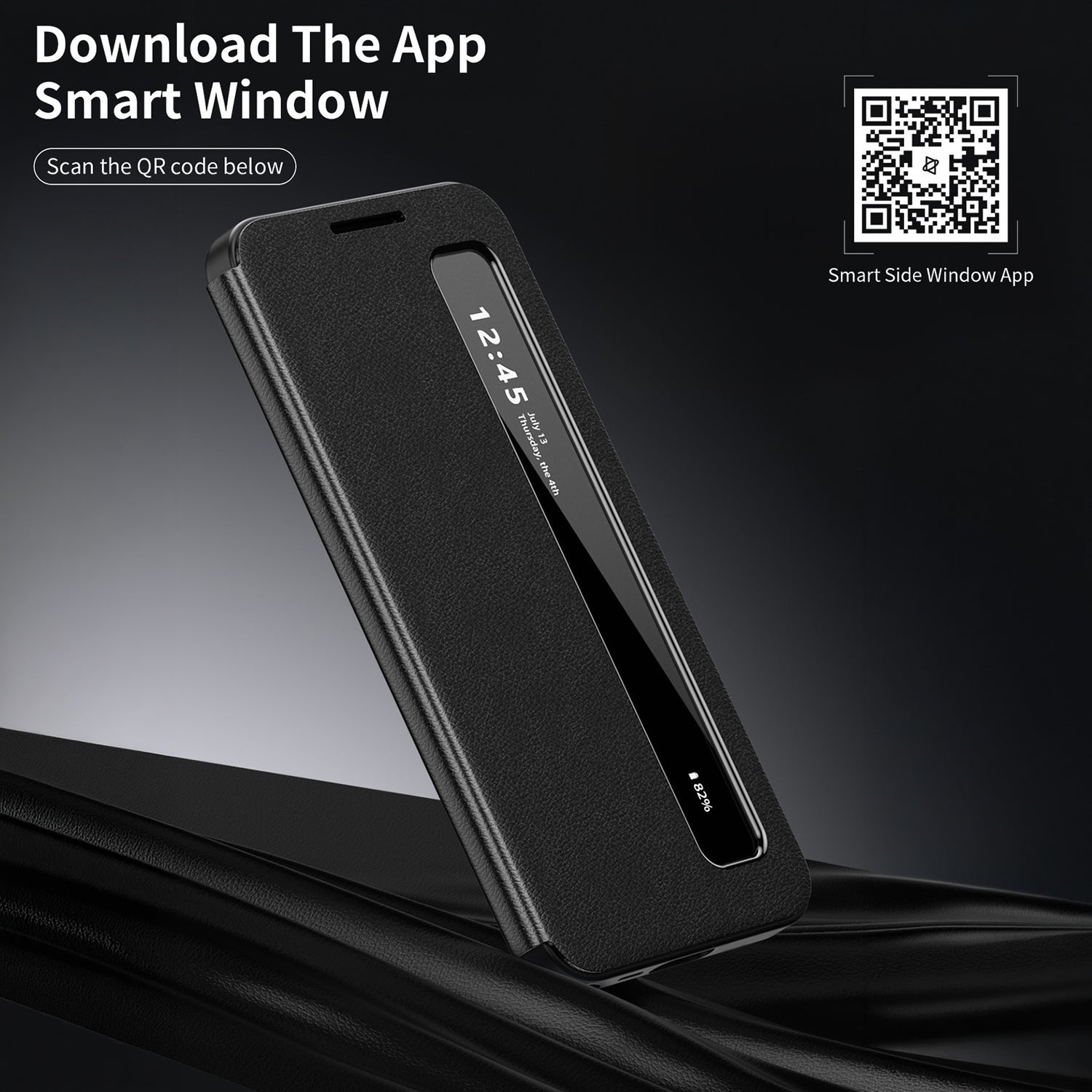 Samsung Galaxy S24 FE 5G Smart Side Window Flip Leather Case