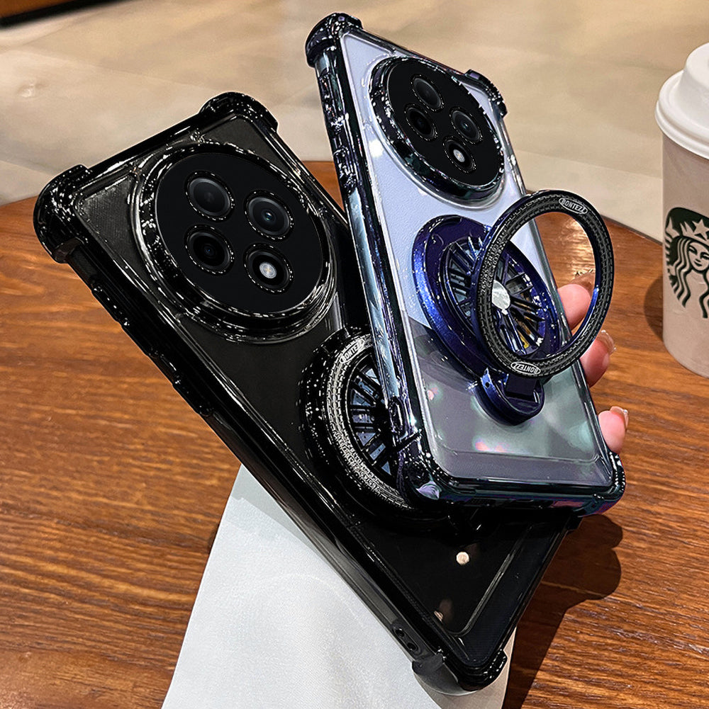Oppo F27 Pro+ 5G Premium Stress Buster Wheel Rotating Shockproof Airbags Case