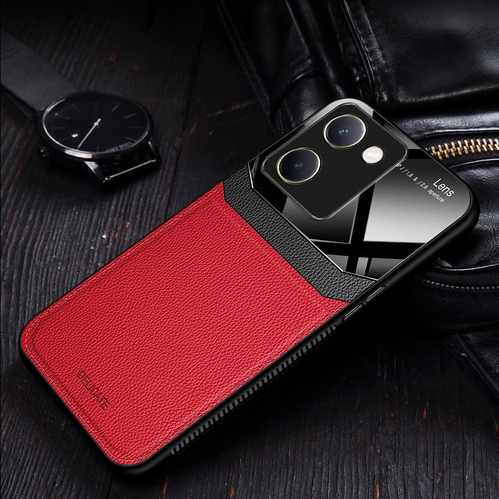 Vivo Y200 Pro 5G Premium Leather Lens Protective Case