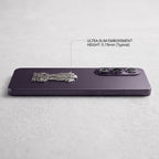 Oppo K12X 5G Compatible Satyamev Jayate 3D Metal Emblem Sticker