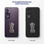 Oppo K12X 5G Compatible Satyamev Jayate 3D Metal Emblem Sticker