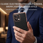 Oppo F31 5G Gold Electroplated Carbon Fiber Texture Case