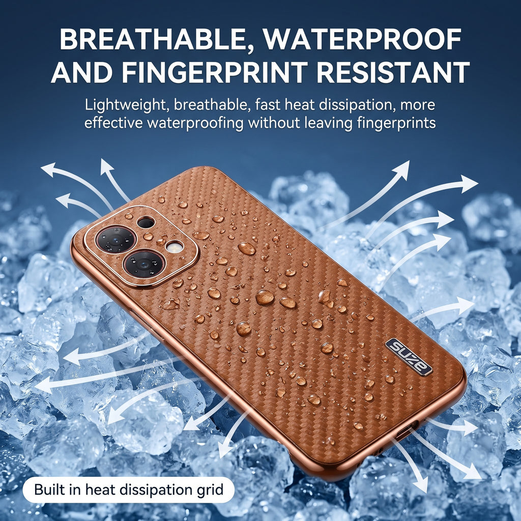 Oppo F31 5G Gold Electroplated Carbon Fiber Texture Case