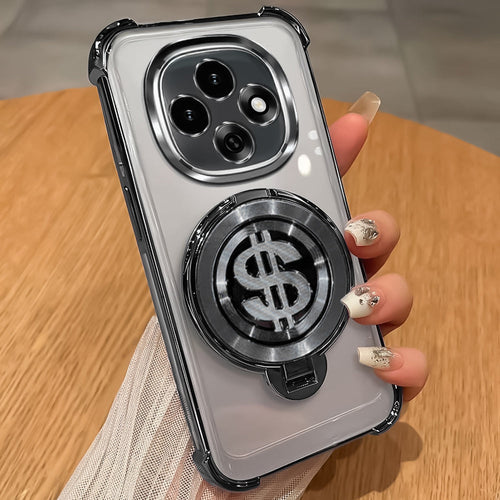 Oppo F31 Pro 5G Four Corner Airbags 100% Original Astro Money Magnet Rotating Dollar Case