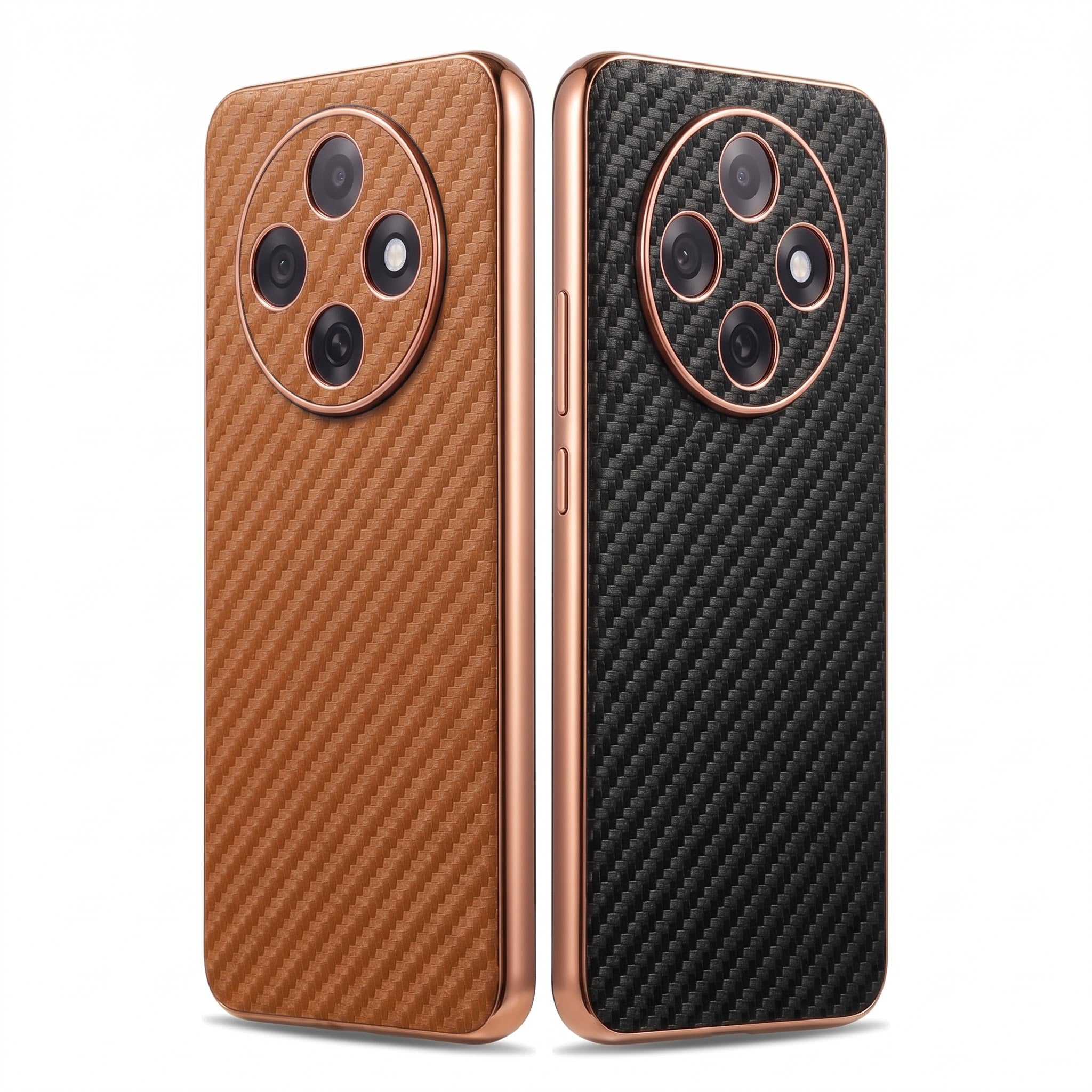 Oppo F31 Pro 5G Gold Electroplated Carbon Fiber Texture Case