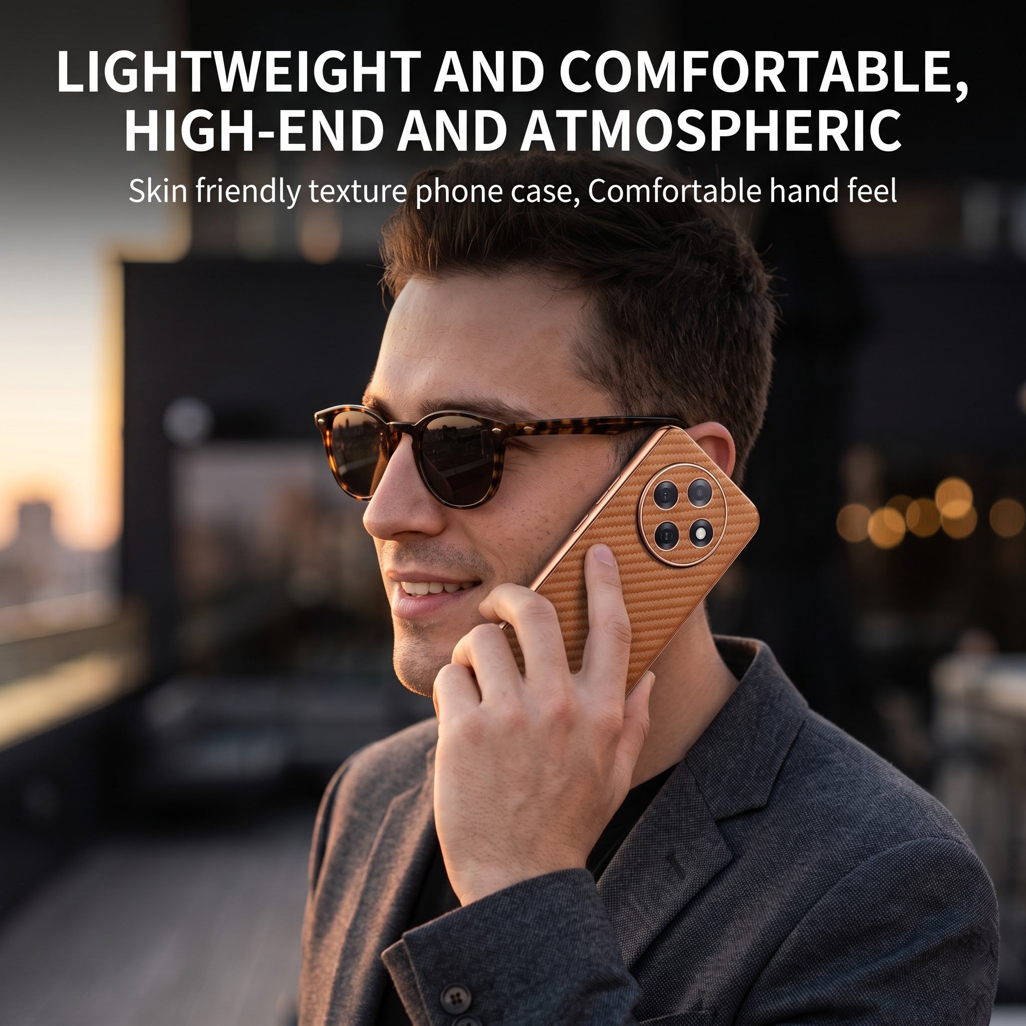 Oppo F31 Pro 5G Gold Electroplated Carbon Fiber Texture Case