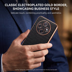 Oppo F31 Pro 5G Gold Electroplated Carbon Fiber Texture Case