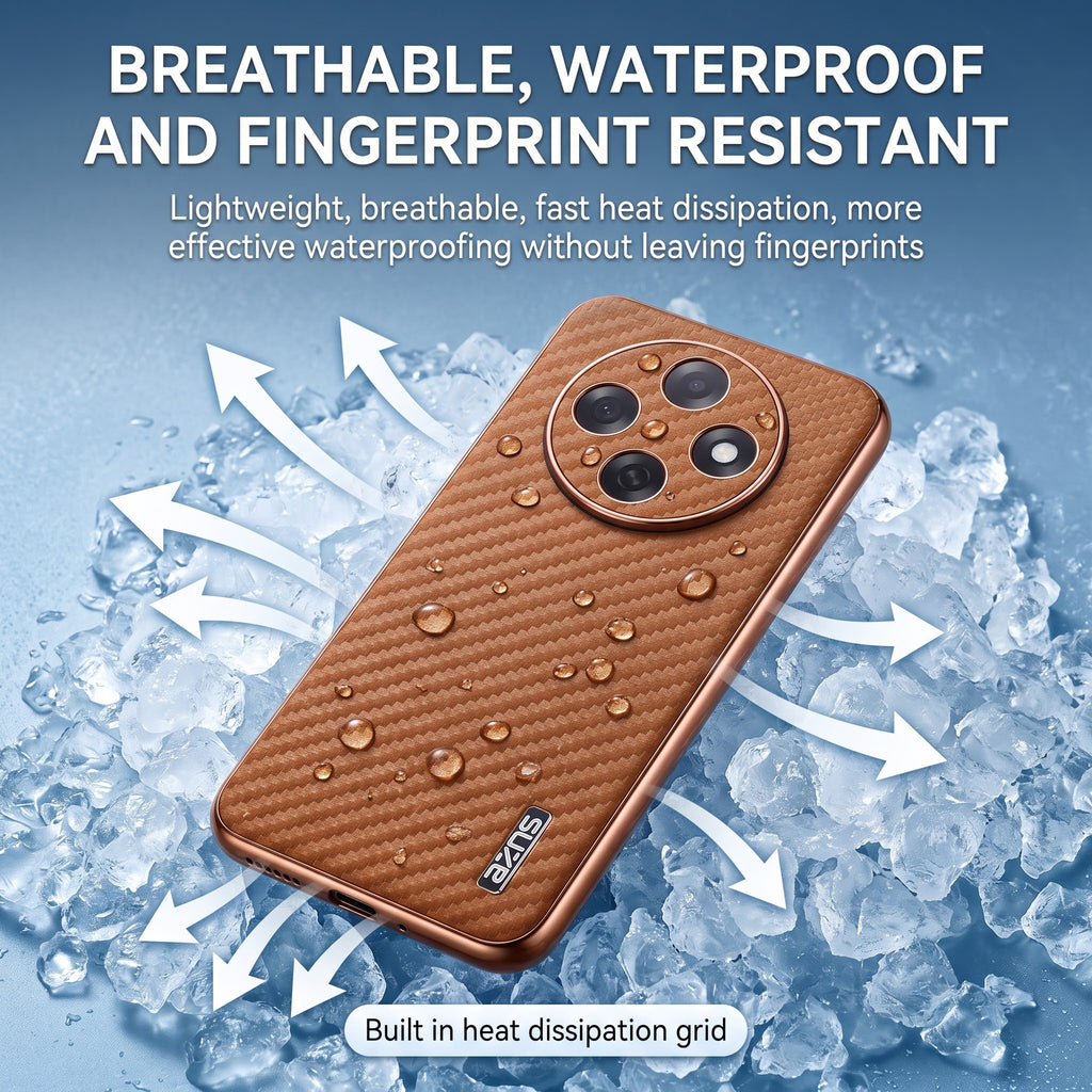 Oppo F31 Pro 5G Gold Electroplated Carbon Fiber Texture Case
