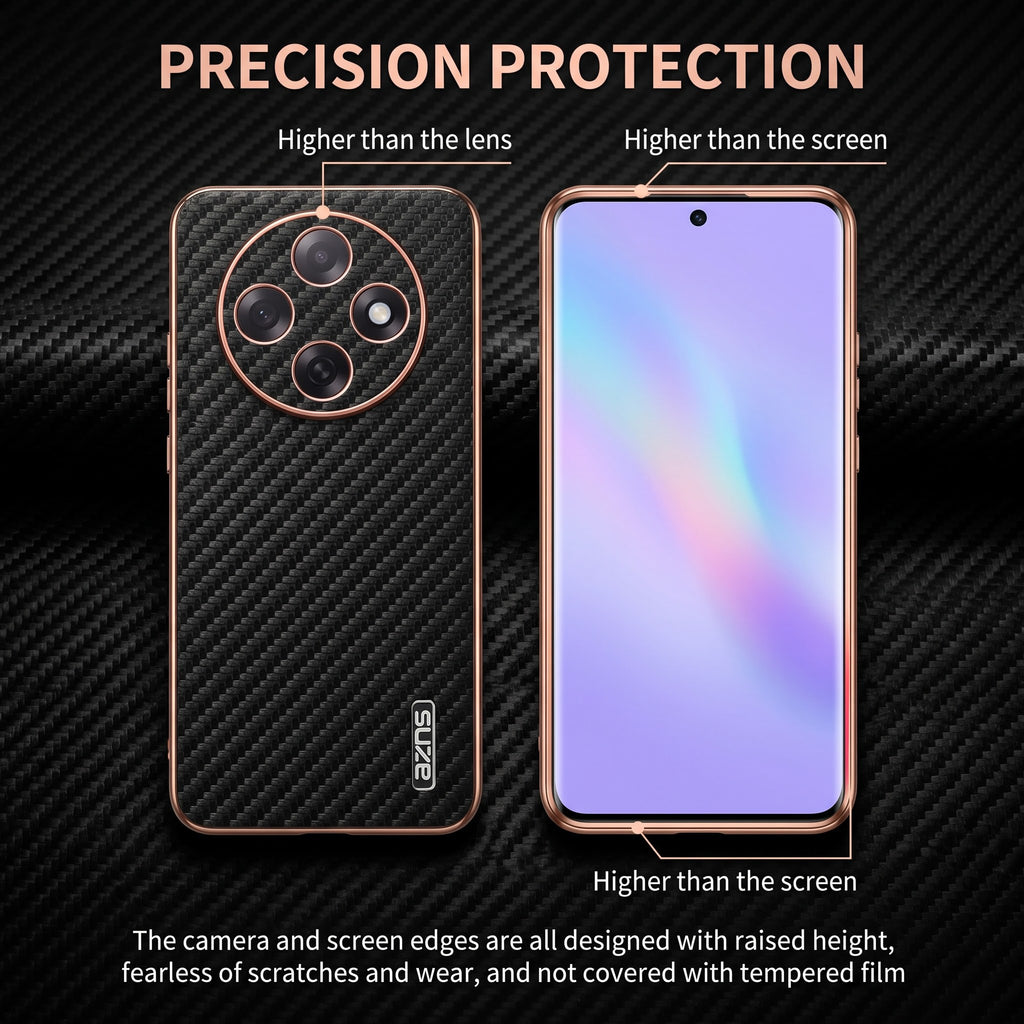 Oppo F31 Pro 5G Gold Electroplated Carbon Fiber Texture Case