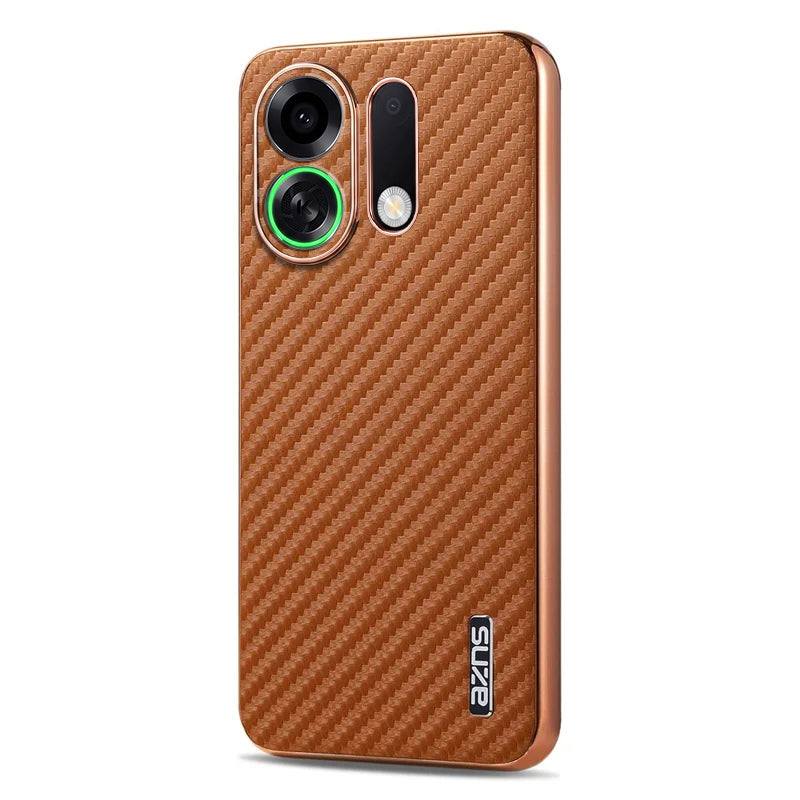Oppo K13 Turbo 5G Gold Electroplated Carbon Fiber Texture Case