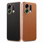 Oppo K13 Turbo 5G Gold Electroplated Carbon Fiber Texture Case