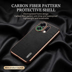 Oppo K13 Turbo 5G Gold Electroplated Carbon Fiber Texture Case