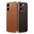 Oppo K14 5G Gold Electroplated Carbon Fiber Texture Case