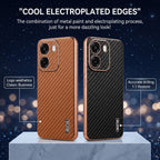 Oppo K14 5G Gold Electroplated Carbon Fiber Texture Case
