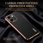 Oppo K14 5G Gold Electroplated Carbon Fiber Texture Case