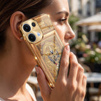 Oppo Reno 13 5G Premium Heritage Gold Electroplated Glass Phone Back Case