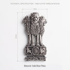 Oppo Reno 13 Pro 5G Satyamev Jayate 3D Metal Leather Back Case