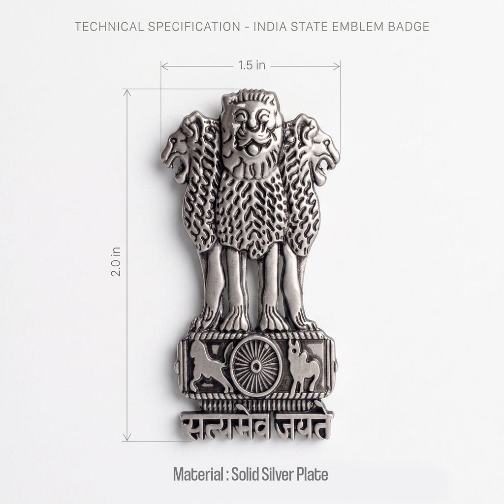 Oppo Reno 14 Pro 5G Satyamev Jayate 3D Metal Leather Back Case