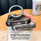 Oppo Reno 15 5G Luxury Four Corner Invincible Bracket Ring Stand Case