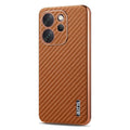 Oppo Reno 15 Pro Mini 5G Gold Electroplated Carbon Fiber Texture Case