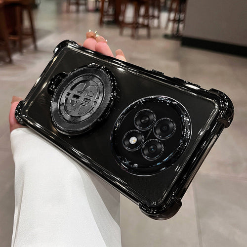 Oppo F31 Pro+ 5G Four Corner Airbags 100% Original Astro Money Magnet Rotating Dollar Case (Buy 1 Get 1 Free Surprise Cover)