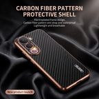 Vivo Y400 Pro 5G Gold Electroplated Carbon Fiber Texture Case
