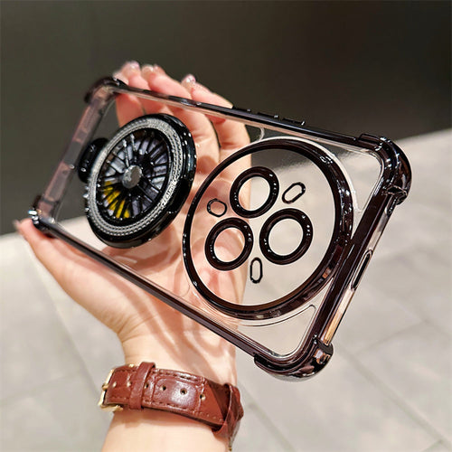 Realme 14 Pro+ 5G Premium Stress Buster Wheel Rotating Shockproof Airbags Case