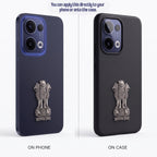 Oppo Reno 13 5G Compatible Satyamev Jayate 3D Metal Emblem Sticker