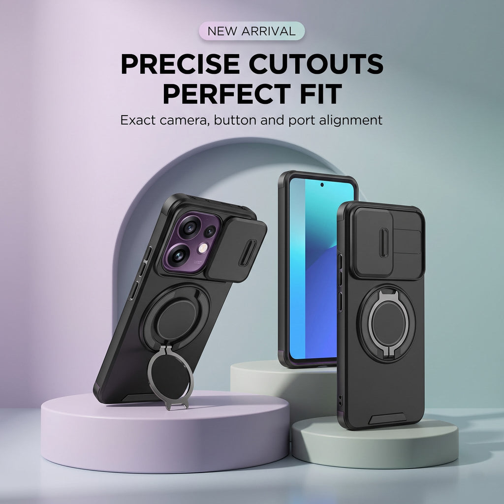 Oppo Reno 16 5G Luxury Magnetic Ring Stand Armor Case
