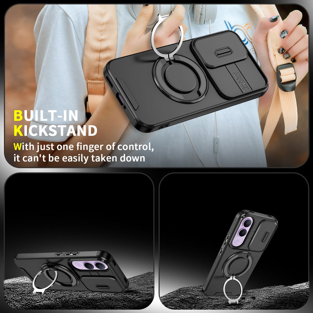 Vivo V70 FE 5G Luxury Magnetic Ring Stand Armor Case
