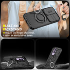 Vivo V70 FE 5G Luxury Magnetic Ring Stand Armor Case