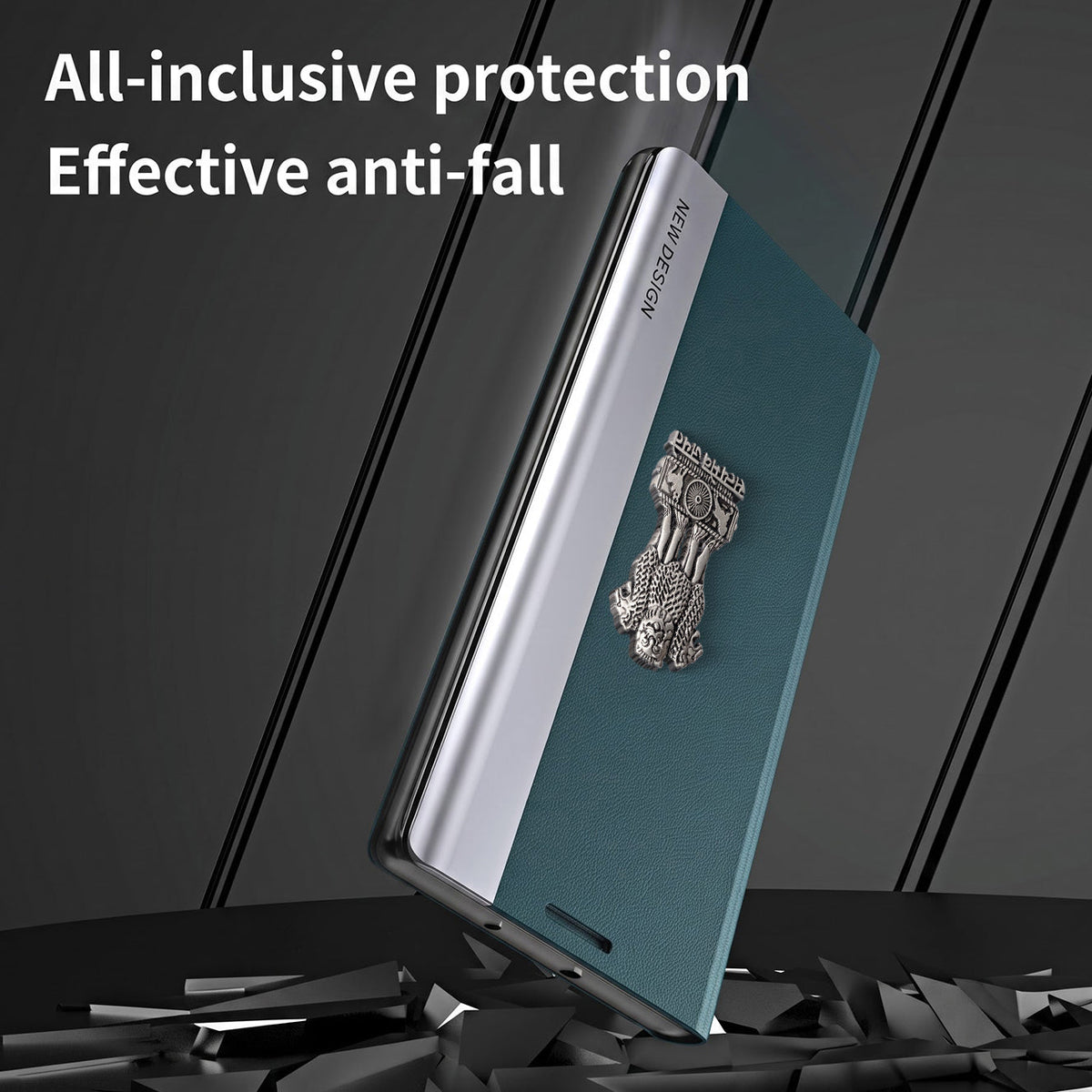 Samsung Galaxy A37 5G Satyamev Jayate Flip Leather Case